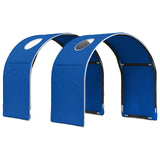 Bed with Tunnel 4 pcs White and Blue Engineered Wood 3423499