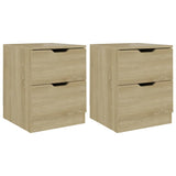 ZNTS Bedside Cabinets 2 pcs Sonoma Oak 40x40x50 cm Engineered Wood 326730