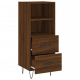 ZNTS Sideboard Brown Oak 34.5x34x90 cm Engineered Wood 828667
