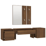 Hallway Furniture Set Brown Oak Engineered Wood 3120202