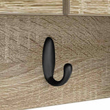Wall-Mounted Coat Rack with Shelf Sonoma Oak 80 x 20 x 30 cm 874341