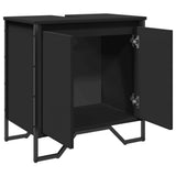 Bathroom Sink Cabinet Black 60x35x60 cm Engineered Wood 848654