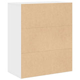 Book Cabinet White 60x30x71.5 cm Engineered Wood 860310