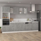 Hanging Cabinet Lyon Concrete Grey 39.5x31x60 cm Engineered Wood 801256