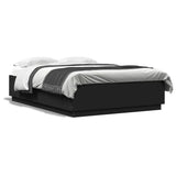 Bed Frame without Mattress Black 150x200 cm King Size 3209696