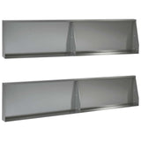Retaining Wall 4 pcs 100 x 12 x 50 cm Galvanised Steel Silver 3449049
