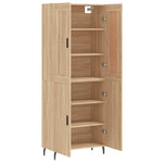 Highboard Sonoma Oak 69.5x34x180 cm Engineered Wood 3199572