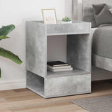 End Table Concrete Grey 40 x 40 x 56 cm Engineered Wood 890950