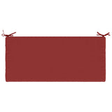 2-Piece Bench Cushions SOEST 2 pcs 100% Polyester Wine Red 949311