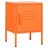 Nightstand Orange 35x35x51 cm Steel 336210