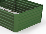 Raised Beds for Garden, Galvanised Steel Outdoor Planters with Multi-reinforced Rods, 180 x 90 x 59 T3398P315948