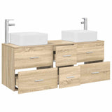 Bathroom Cabinet Set 3 pcs Sonoma Oak 49.5 x 41 x 63 cm 3405829