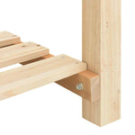 Garden Planter Beige 115 x 59 x 76.5 cm Solid fir wood 42006580