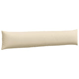 Sofa Pillows 2 pcs Cream 200 x 40 cm Fabric 42013875