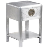 Aviator End Table with 1 Drawer Vintage Aircraft Airman Style 242115