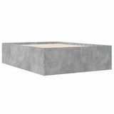 Bed Frame without Mattress Concrete Grey 135x190 cm Double 3280947