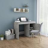 Desk Concrete Grey 100x50x76 cm Engineered Wood 801800