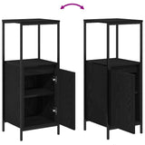Bathroom Furniture Set with Shelf Wall-mounted 3 pcs Black oak 3328394