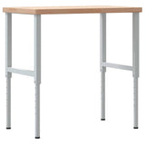 Workbench 100x60x cm Solid Wood Oak Rectangular 3309701