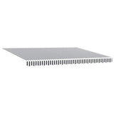 Manual Retractable Awning Anthracite&White 450x300 cm 3216034