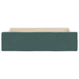 ZNTS Bed Drawers 2 pcs Dark Green Engineered Wood and Velvet 833918