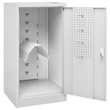 Saddle Cabinet Light Grey 53x53x105 cm Steel 339604
