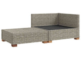 2 pcs Rattan Lounge Set with Cushions GENDT Natural Rattan 42034404