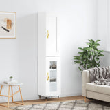 Highboard White 34.5x34x180 cm Engineered Wood 3200369