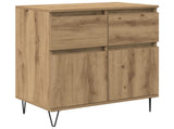 Sideboard Artisan Oak 60 x 35 x 70 cm Engineered Wood and Iron 881733