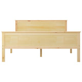 Bed Frame without Mattress Solid Wood Pine 120x200 cm 322176