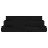 Planter Black 78x78x27 cm Solid Wood Pine 823910