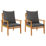 3 Piece Garden Lounge Set with Cushions Solid Wood Acacia 3211808
