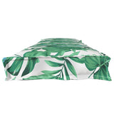 Pallet Cushion Green Leaf Pattern 180 x 40 x 8 cm Oxford Fabric 42001676