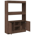 Highboard Brown Oak 92x33x140 cm Engineered Wood 3309615