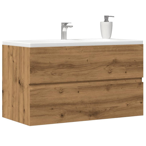 ZNTS Bathroom Hanging Cabinet Artisian Oak 80x38.5x45 cm Engineered Wood 856247