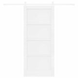 Sliding Door White 86 x 198.5 cm Solid Pine Wood 3333259
