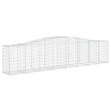 Arched Gabion Baskets 7 pcs 400x50x80/100 cm Galvanised Iron 3145948