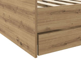 Bed Frame with Storage Artisian Oak 80 x 200 cm Engineered Wood 3429636
