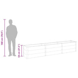 Garden Raised Bed 300x50x54 cm WPC Grey 318099