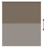 ZNTS Roller Blind Blackout Coffee 140x150 cm Fabric Width 136.6 cm Polyester 4011006