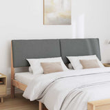Upholstered Headboard Dark Grey 200 cm Solid Pine Wood 879265