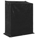 Firewood Rack with Rain Cover 150x80x200 cm Galvanised Steel 4104954