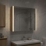 Bathroom Mirror Cabinet Sonoma Oak 83.5 x 15.5 x 70 cm 889265