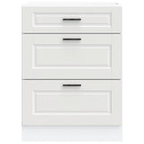 Kitchen Base Cabinet Porto White Engineered Wood 854259