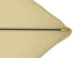 2.5m Square Double Top Garden Parasol Cantilever Umbrella with Ruffles, Beige T3398P328378