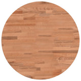 Table Top 50x4 cm Round Solid Wood Beech 355943