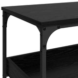Kitchen Trolley Black Oak 60 x 41 x 80.5 cm Engineered Wood 883031