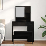 Dressing Table Set with Drawer 2 pcs Black Oak Engineered Wood 3333076