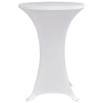 Standing Table Cover Ø80 cm White Stretch 4 pcs 279070