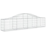 Arched Gabion Baskets 9 pcs 200x30x40/60 cm Galvanised Iron 3145374